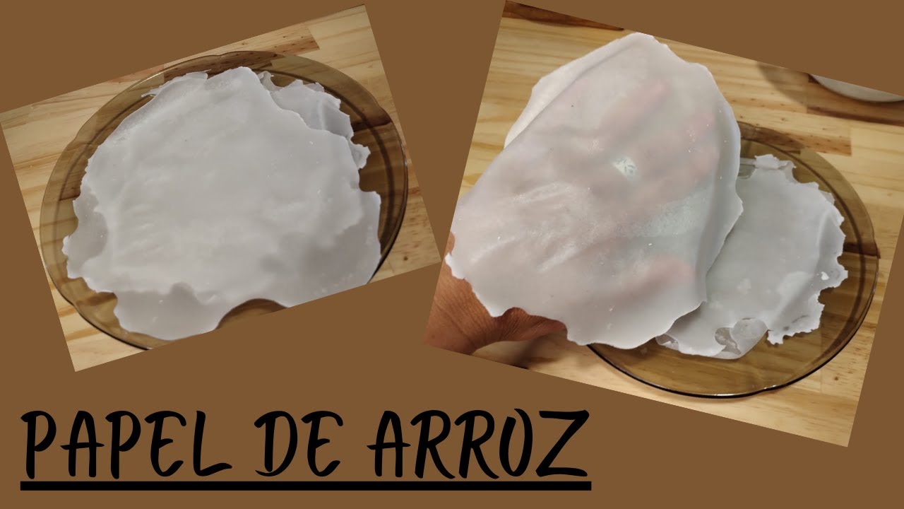 PAPEL DE ARROZ / PAPEL OBLEA COMESTIBLE,  receta fácil y práctica #500subs