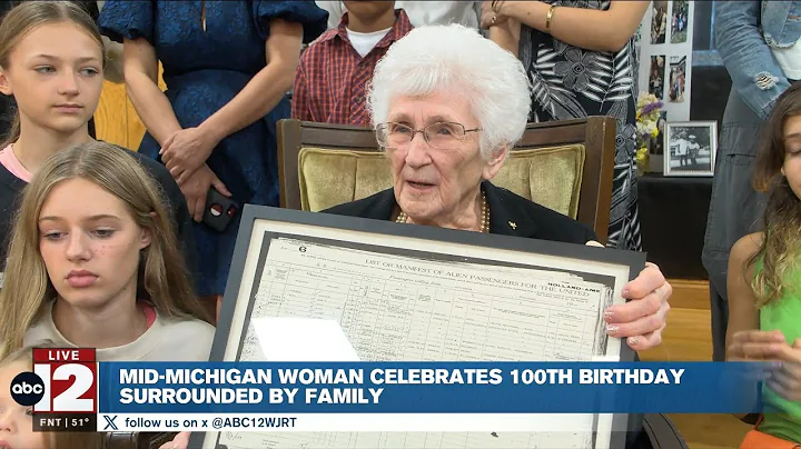 Mid-Michigan woman celebrates 100th birthday surrounded by family and friends
