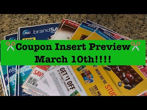 Coupon Insert Preview for March 10th & Where to Order Inserts!!!