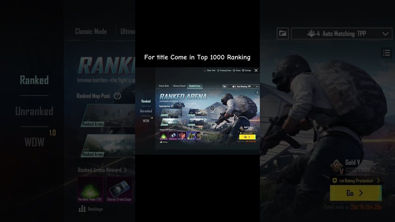 New Free Title🤩😍Ranked Arena