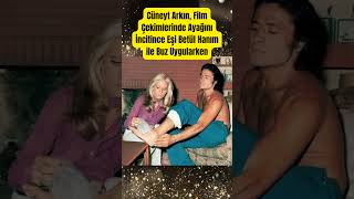 Cüneyt Arkın,Film Çekimlerinde Ayağını İncitince Eşi Betül Hanım Ile Buz Uygularken