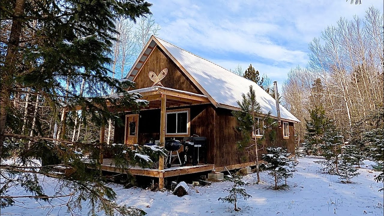 Building An Off Grid Log Cabin In The Woods: Burning Stumps (Post And ...