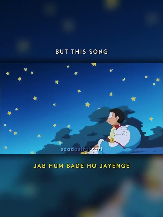 But This Song 😌 - Doraemon Theme Song | Lyrical Edit 🧸💭💙 #doraemont #childhood #childhoodmemories