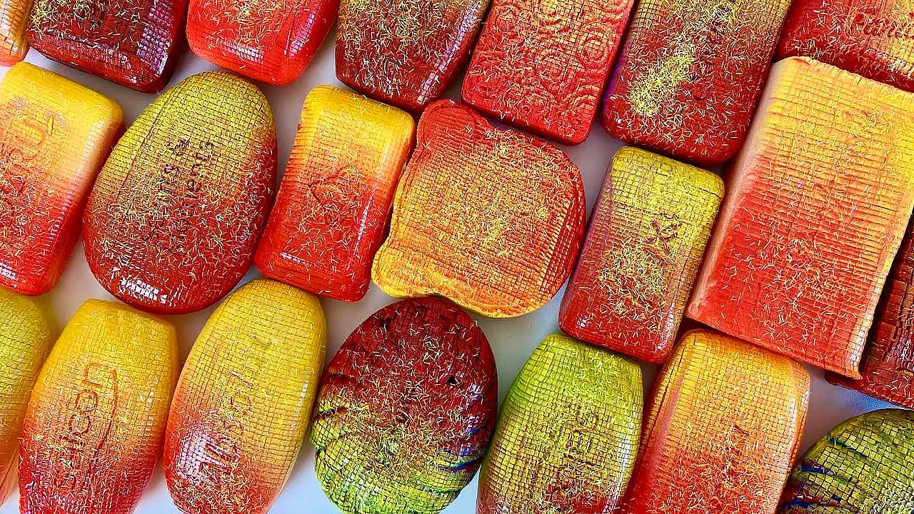 ASMR Soap Cubes. Soap Cutting. Резка мыла кубиками. Satisfying soap.