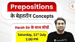 Prepositions Best Concepts | Preposition in English Grammar by Harsh Sir | wifistudy