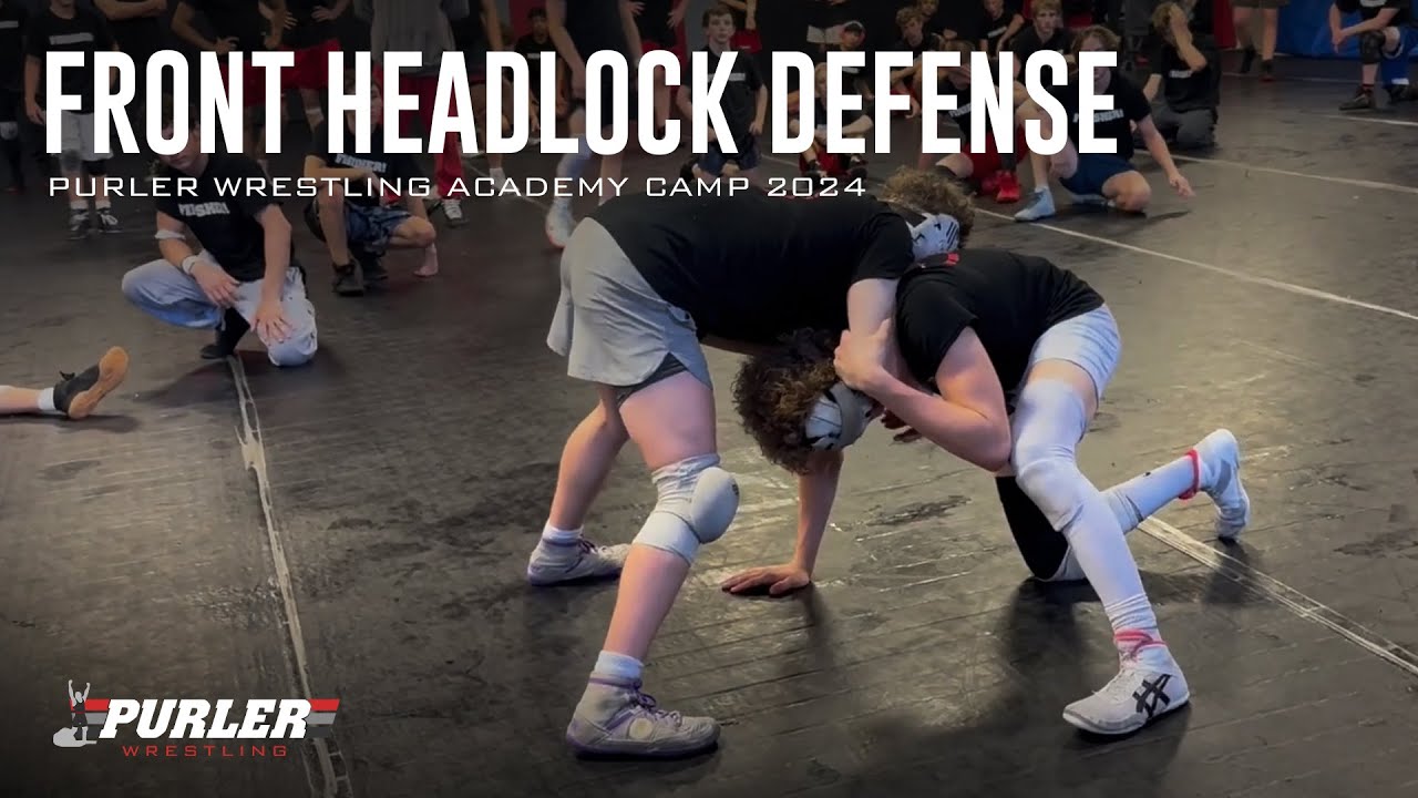 Front Headlock Defense | Purler Wrestling Academy Camps - YouTube