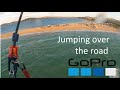 Jumping over a road - Porto Pollo kitesurf Sardegna