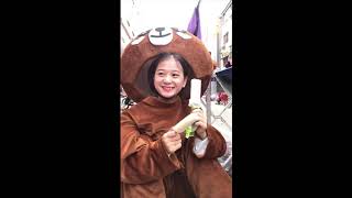 Funny Videos of Chinese Beautiful Girls Costume Bear Icons Line [抖 音] Tick Tok Part 2