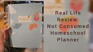 Review of #Notconsumed Homeschool Planner