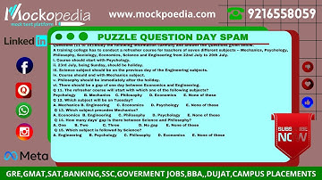 PUZZLE TEST PRACTICE Q11 to 15 : MockoPedia