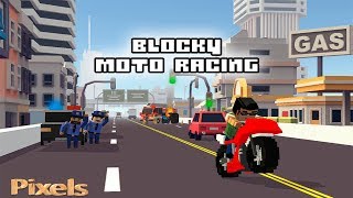 Blocky Moto Racing - All Bikes Unlocked screenshot 5