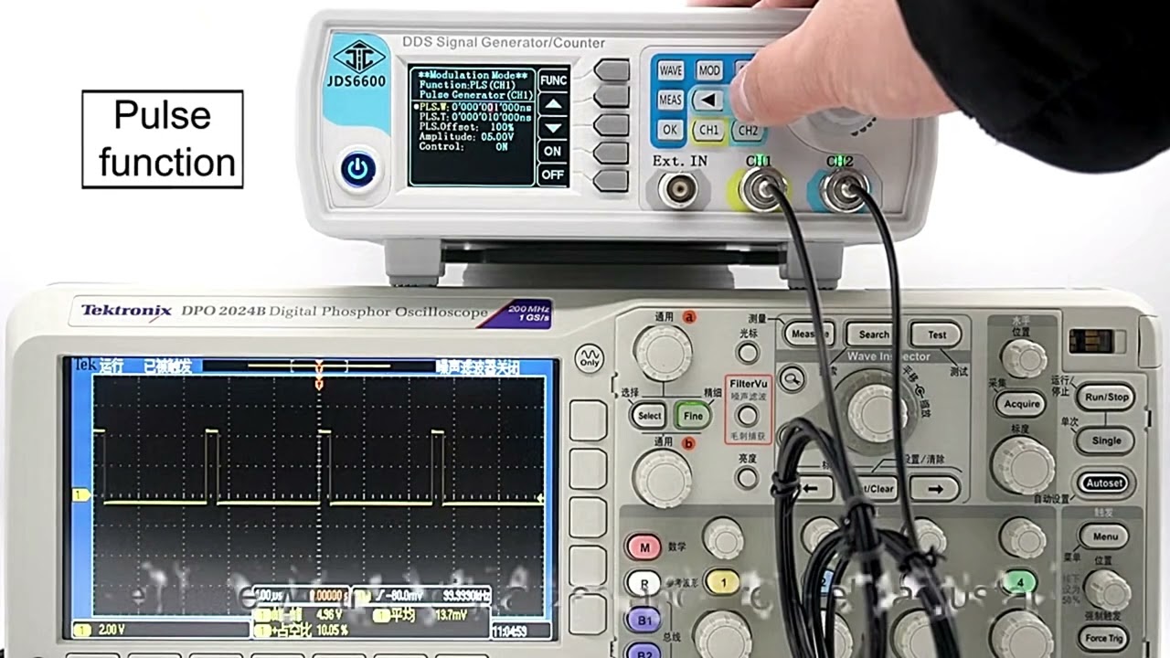 JUNTEK JDS6600 series 15MHz-60MHz DDS function signal generator CNC dual-channel fr