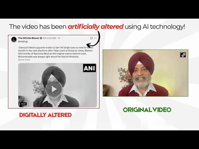 🚨 DEEPFAKE VIDEO ALERT! 🚨Pakistani propaganda accounts are circulating a digitally altered video