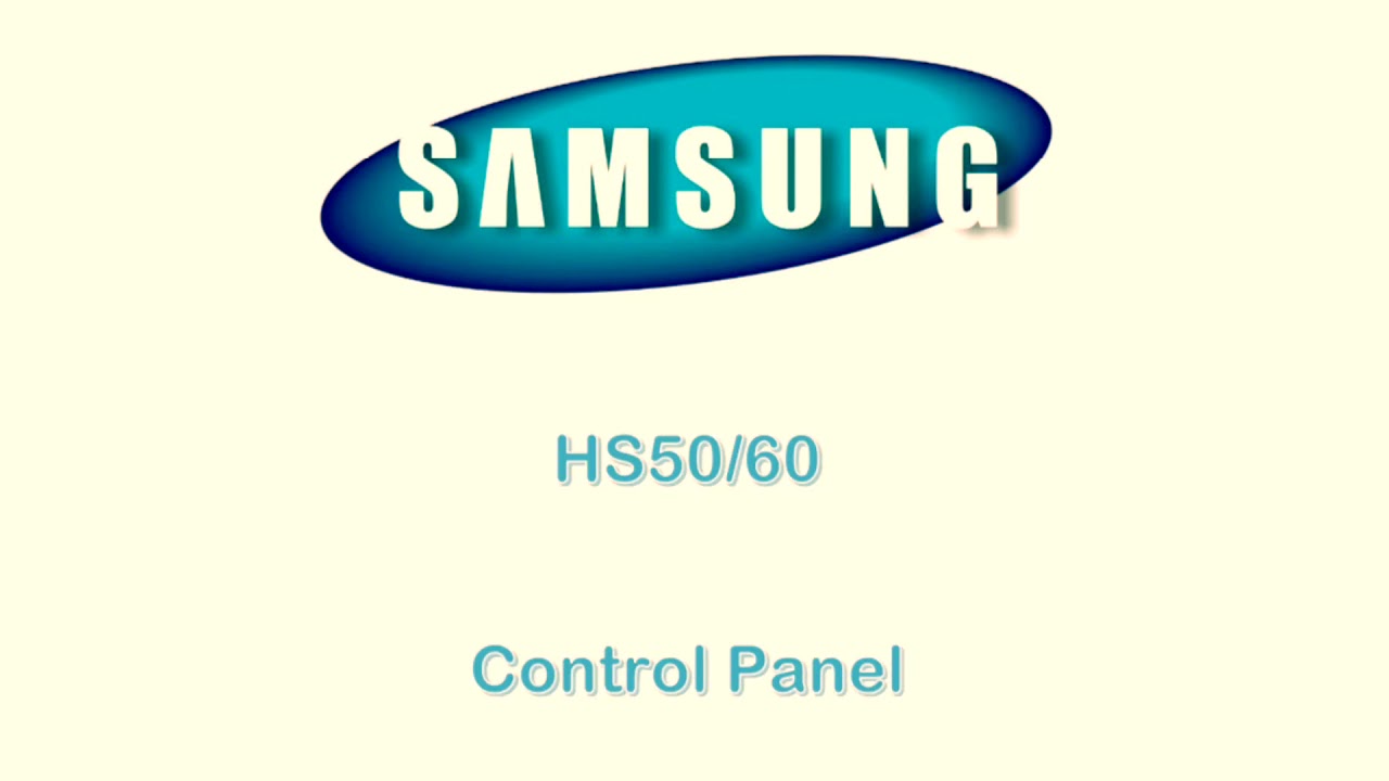 Samsung HS50/60 Control Panel