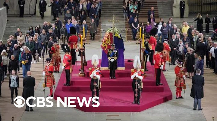 King Charles III, siblings hold vigil at Queen Eli...