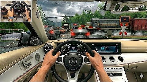 Realistic Driving Mercedes W213 through narrow roads - Euro Truck Simulator 2 Gameplay