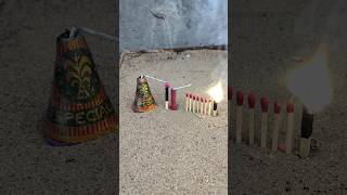Matchstick chain with Bijli Cracker 🎇💥 Crazy diwali crackers testing 🔥#shorts #ytshorts #crackers