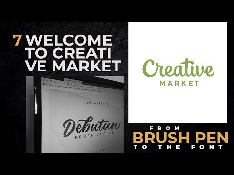 HOW TO MAKE A FONT USING BRUSH PEN | Share & Earn Dollar : Upload ke Creativemarket.com (9/9)