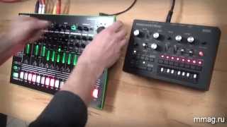 mmag.ru:  Драм-машина Roland Aira tr8 + синтезатор Korg monoiribe - видео-обзор(http://mmag.ru/ (MusicMag) представляет видео обзор: Roland Aira TR-8 - это не только возрождение легендарных драм-машин TR-808..., 2014-04-30T08:35:06.000Z)