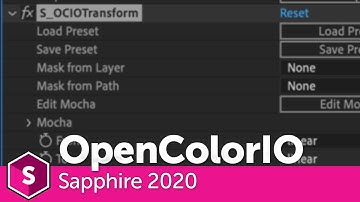 Sapphire 2020: OpenColorIO Support