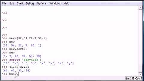Python Programming Tutorial   16   Sort and Tuples