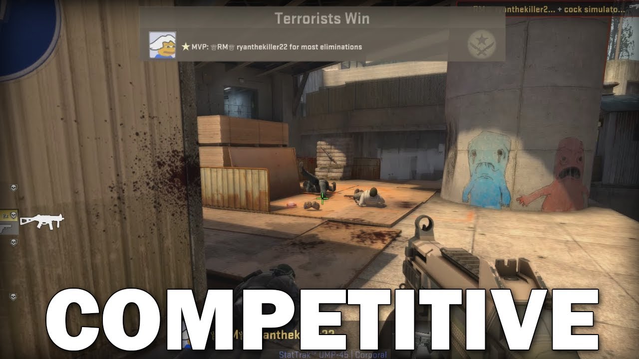 CS:GO FIRST COMPETITIVE MATCH (Epic ending) - YouTube