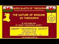 The Nature of Wisdom in Theosophy by Dave Marsland