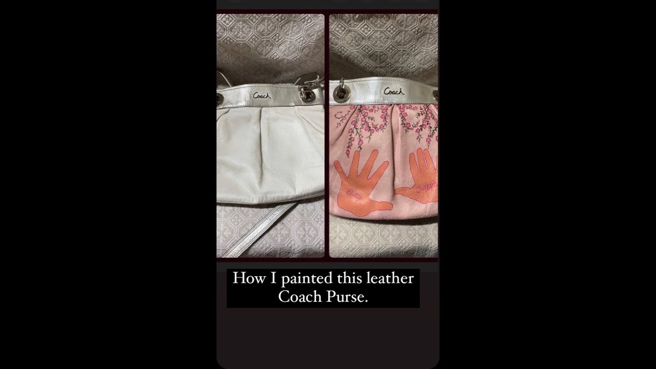 How to Paint a Purse with Angelus Leather Paint  Painted leather purse, Leather  purse diy, Leather paint