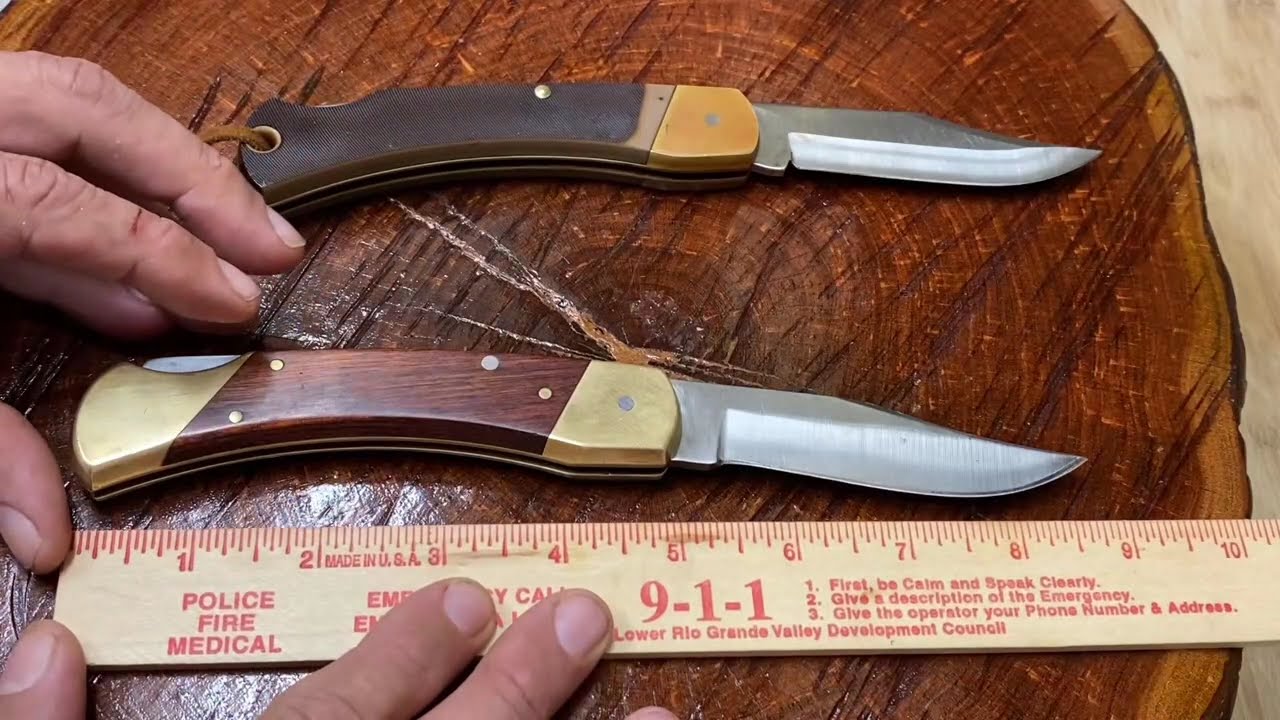 Schrade LB7 VS Schrade 6OT Knives YouTube