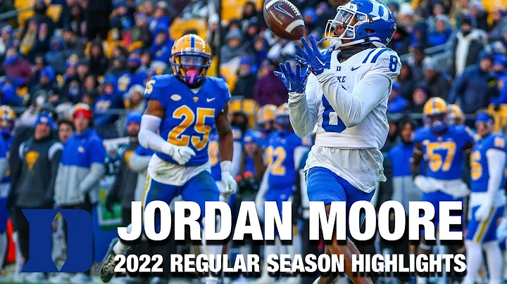 Jordan Moore 2022 Regular Season Highlights | Duke...