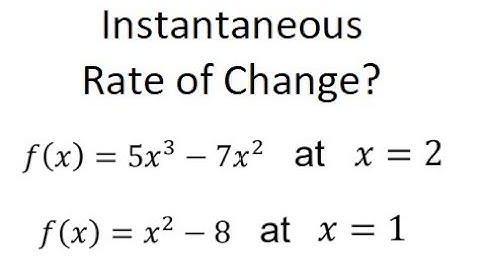 Grade 12 Advanced Functions - Instantaneous rate of change for polynomials (ch 2.2)