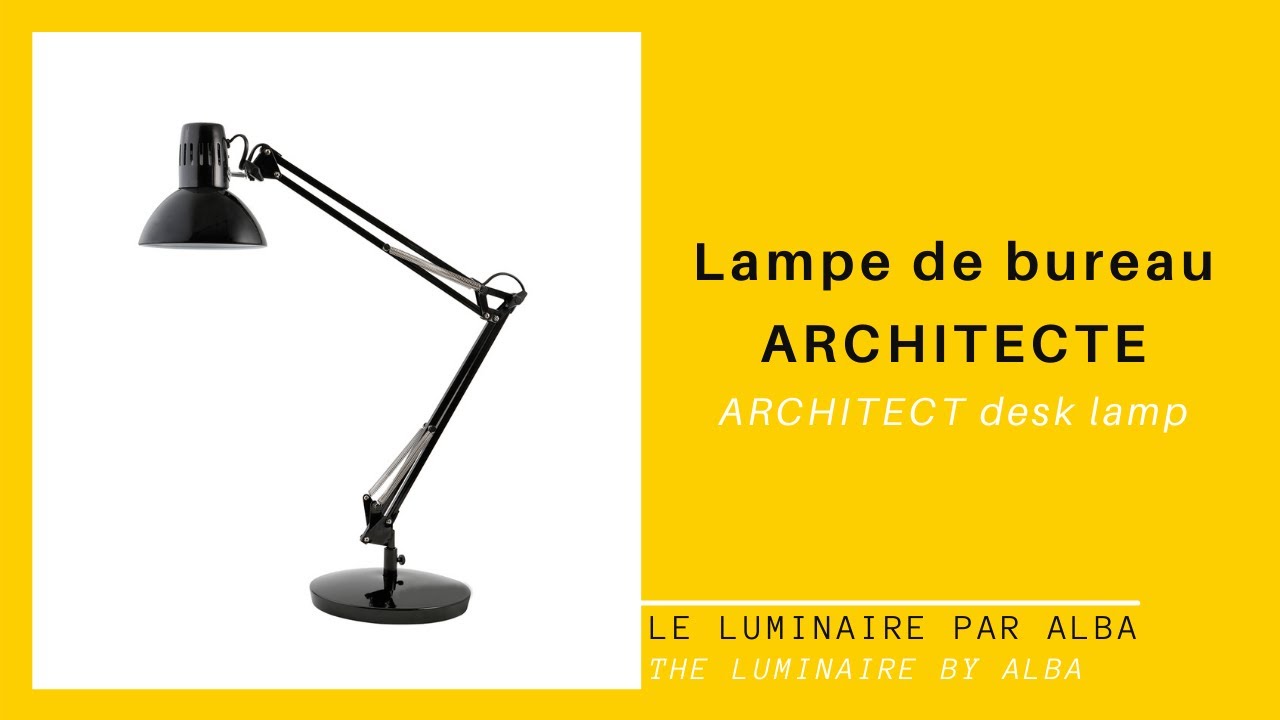 Lampe architecte noire en métal éclairage LED Polo - Réf. 17020325 - mobile