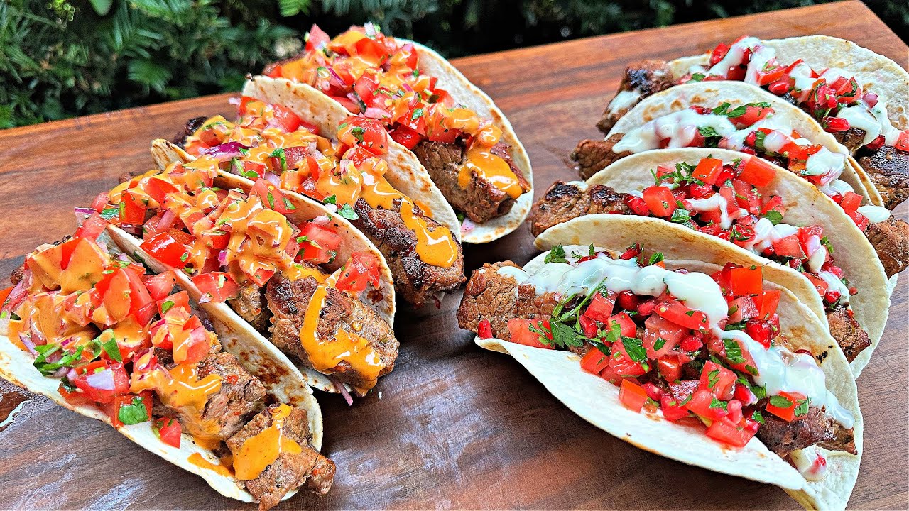 Steak Kebab Tacos vom Grill - 2 Varianten für eure nächste Party