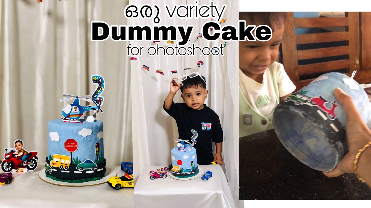 DUMMY CAKE Making at home | Simple dummy cake for birthday shoots| cake making ideas |