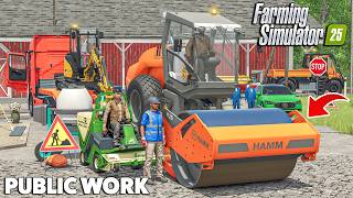 FARMHOUSE Project - Ground Work Complete | PUBLIC WORK | Farming Simulator 25