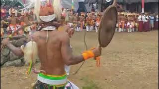 Manggarai traditional cursing during the First Mass of Father Asizt Haryono at Narang Parish