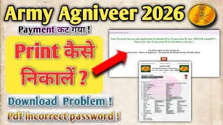 army agniveer print kaise download kare | army agniveer form print download 2026 screenshot 2