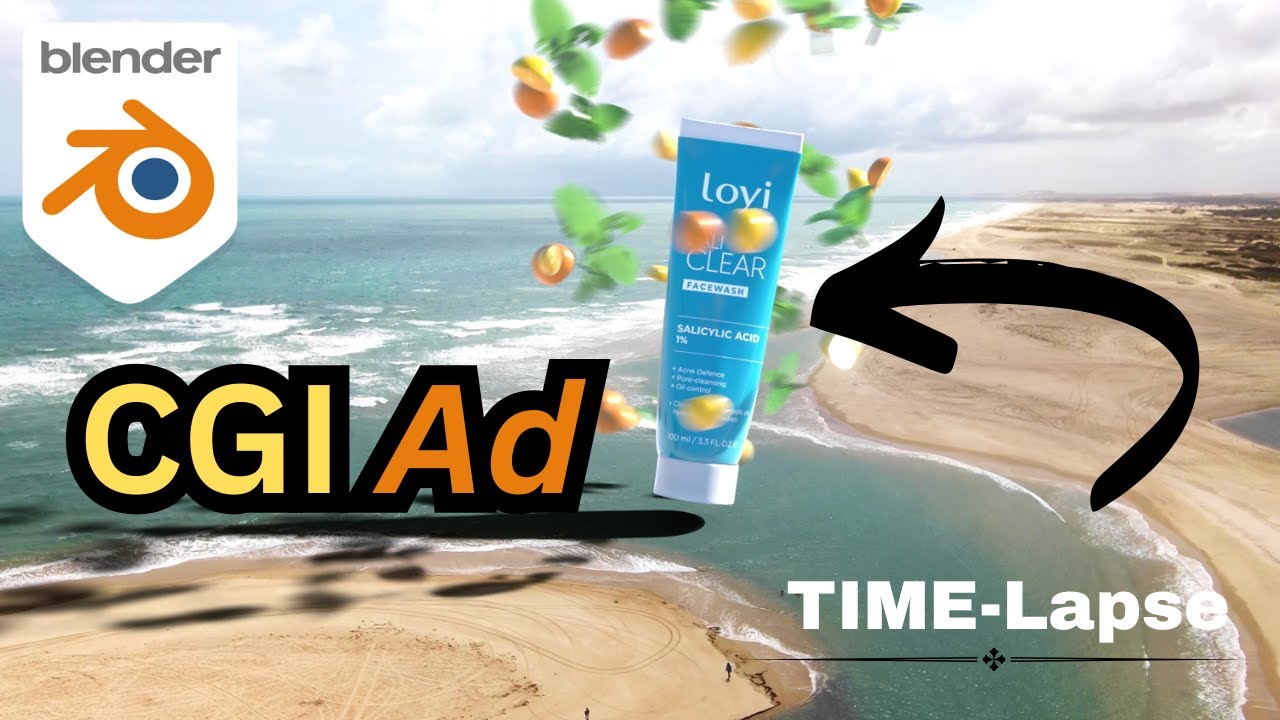 How i make this cgi ad in blender [ BTS ] Timelapse