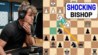 Magnus Carlsen Gets SHOCKED by This Brilliant Bishop Sacrifice! screenshot 4