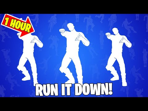 Fortnite Run it Down Emote 1 Hour Dance! (ICON SERIES)