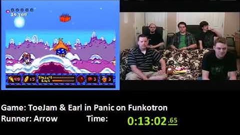 ToeJam & Earl in Panic on Funkotron (Any%) by Arrow in 1:22:32 - SGDQ 2011