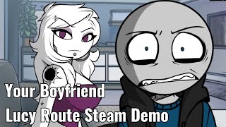 Lucy Helps Me Relax! | Your Boyfriend | Lucy Route Steam Demo screenshot 3
