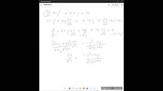 Implicit Differentiation (Section 2,7, Objective 1)