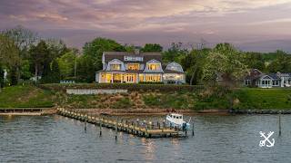 411 Ferry Point Road, Annapolis MD | $6.7M South River Waterfront Home with Dock & Pool_