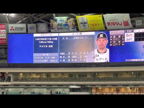 2022.3.21 中日対ロッテ ロッテのスタメン発表
