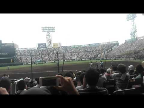 東海大相模優勝の瞬間　バックネット裏