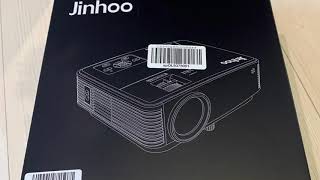 『家電レビュー』Jinhoo 小型プロジェクター 5500LM【WiFi接続可】【100"スクリーンが付き】買ってみた！