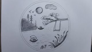 Creative circle drawing.