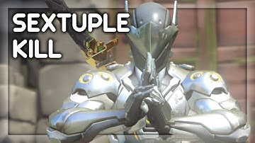 Overwatch- PRO GENJI (sextuple kill)