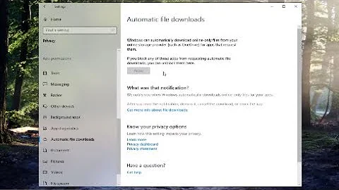 How do I allow a download?